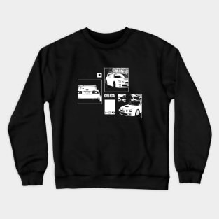 TOYOTA CELICA GT-FOUR Black 'N White Archive (Black Version) Crewneck Sweatshirt